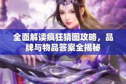 全面解读疯狂猜图攻略，品牌与物品答案全揭秘