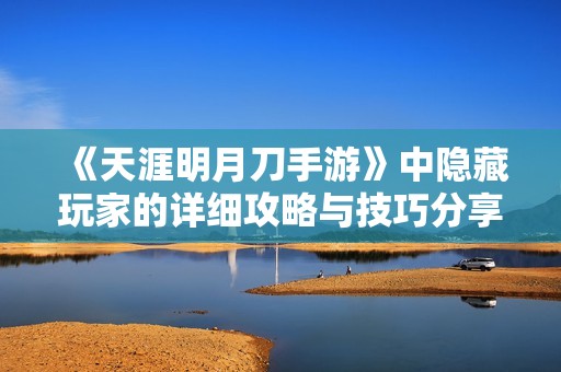 《天涯明月刀手游》中隐藏玩家的详细攻略与技巧分享