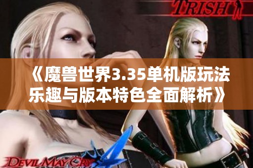 《魔兽世界3.35单机版玩法乐趣与版本特色全面解析》