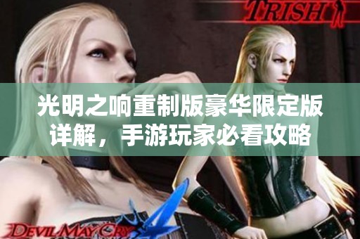 光明之响重制版豪华限定版详解，手游玩家必看攻略