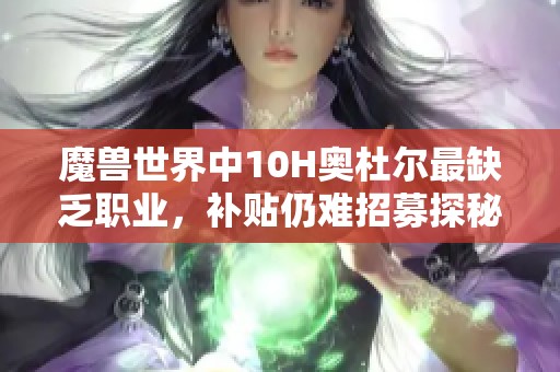 魔兽世界中10H奥杜尔最缺乏职业，补贴仍难招募探秘