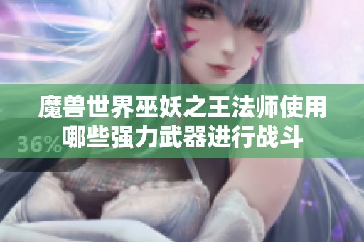 魔兽世界巫妖之王法师使用哪些强力武器进行战斗