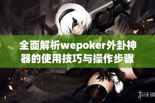 全面解析wepoker外卦神器的使用技巧与操作步骤