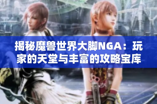 揭秘魔兽世界大脚NGA：玩家的天堂与丰富的攻略宝库