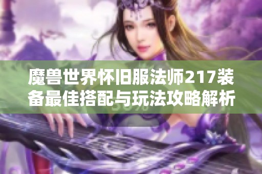 魔兽世界怀旧服法师217装备最佳搭配与玩法攻略解析