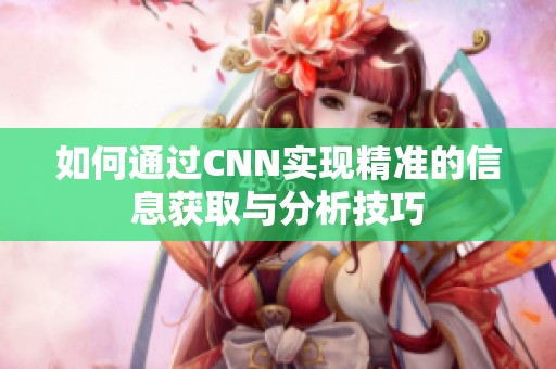 如何通过CNN实现精准的信息获取与分析技巧