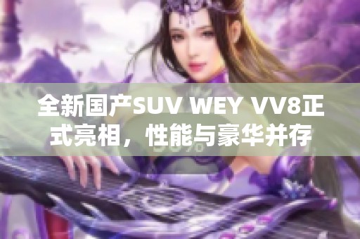 全新国产SUV WEY VV8正式亮相，性能与豪华并存