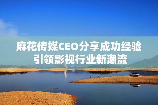 麻花传媒CEO分享成功经验 引领影视行业新潮流