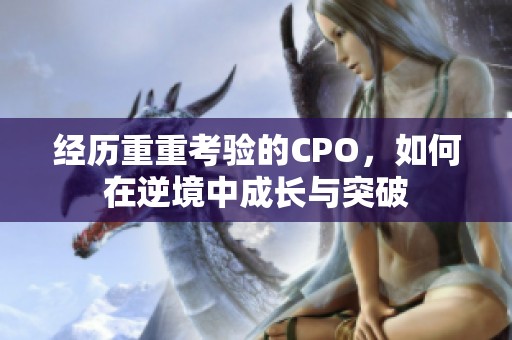 经历重重考验的CPO，如何在逆境中成长与突破