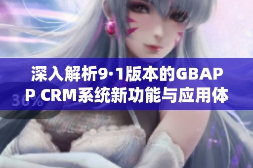 深入解析9·1版本的GBAPP CRM系统新功能与应用体验