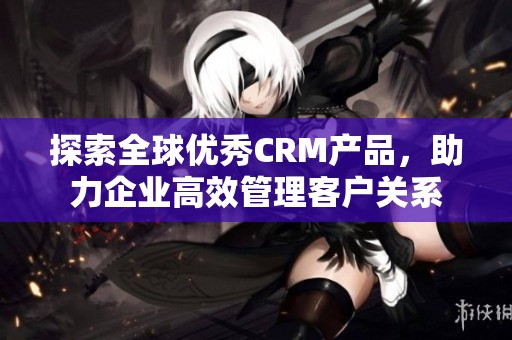 探索全球优秀CRM产品，助力企业高效管理客户关系