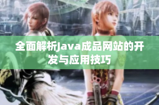 全面解析Java成品网站的开发与应用技巧