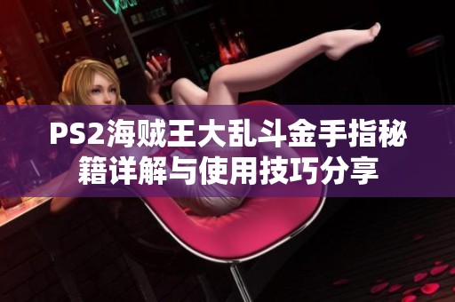 PS2海贼王大乱斗金手指秘籍详解与使用技巧分享