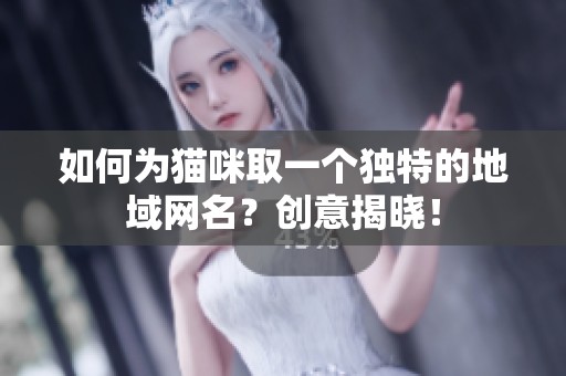 如何为猫咪取一个独特的地域网名？创意揭晓！