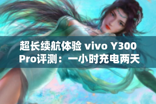 超长续航体验 vivo Y300 Pro评测：一小时充电两天畅玩