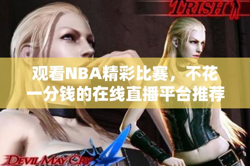 观看NBA精彩比赛，不花一分钱的在线直播平台推荐