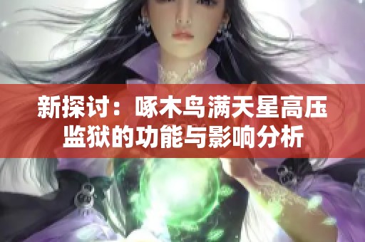 新探讨：啄木鸟满天星高压监狱的功能与影响分析