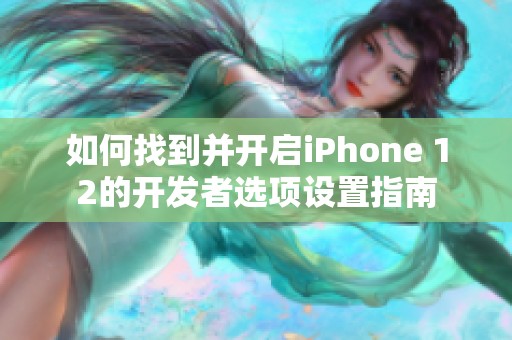 如何找到并开启iPhone 12的开发者选项设置指南