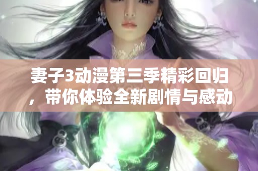 妻子3动漫第三季精彩回归，带你体验全新剧情与感动