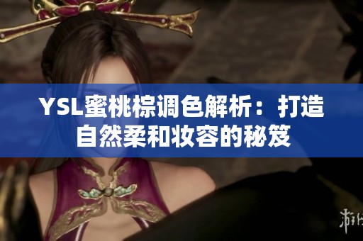 YSL蜜桃棕调色解析：打造自然柔和妆容的秘笈